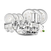 FnS MANDALA Stainless Steel Dinner Set (78 pcs)
